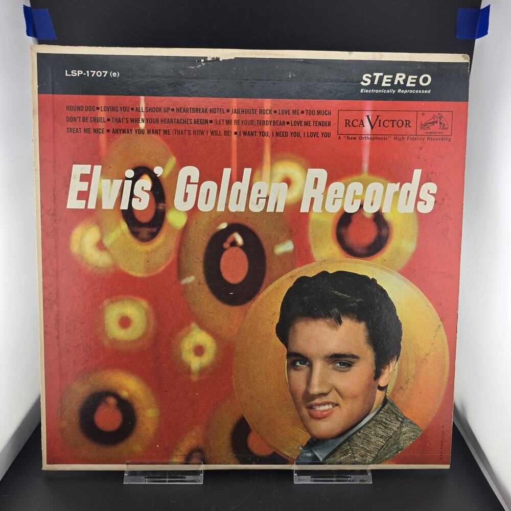 Elvis Presley Elvis' Golden Records Vinyl LP Album RCA Victor LSP-1707(e) VG/VG+